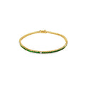 Pulsera Tennis de Esmeraldas Oro 14k