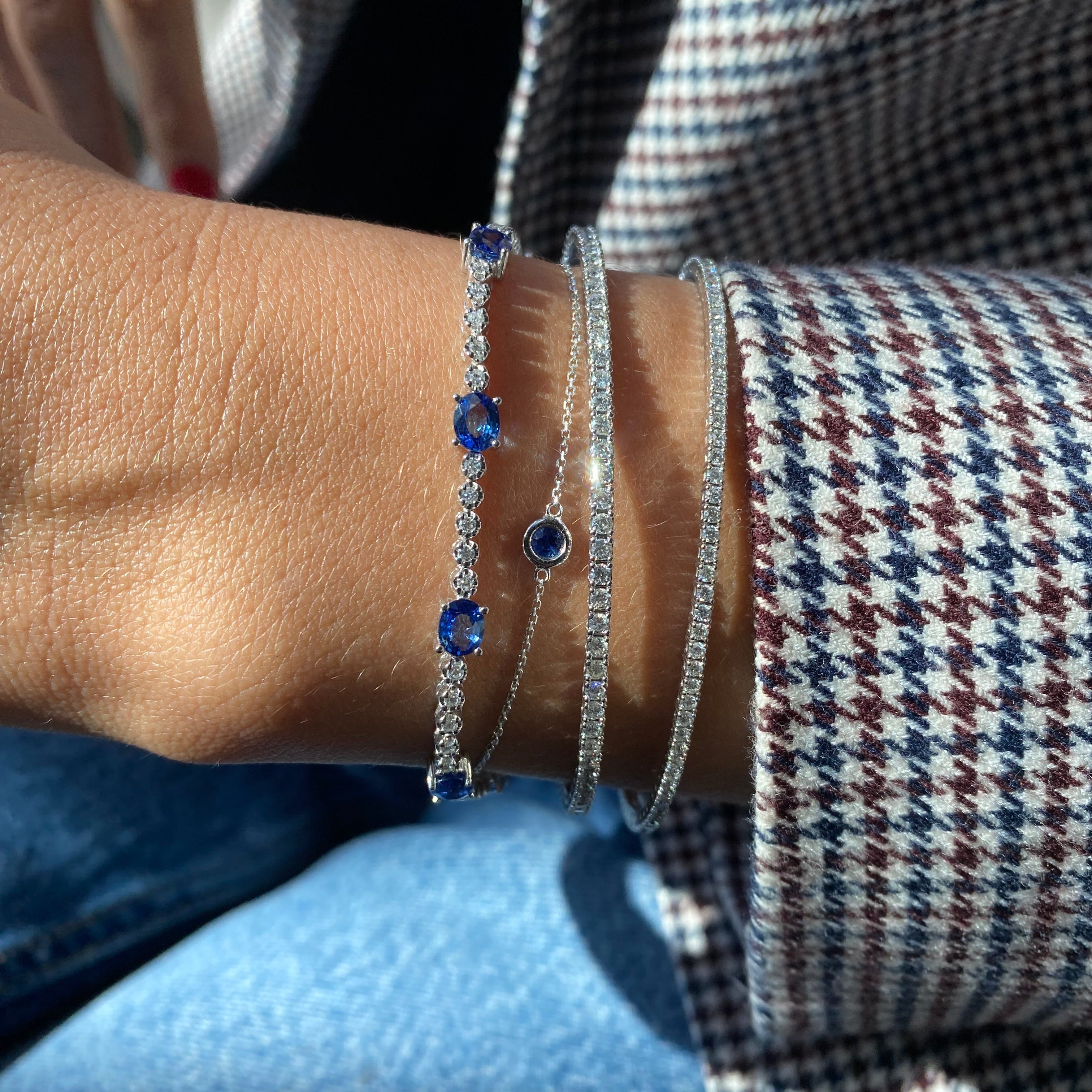 Pulsera de Piedra en Bisel