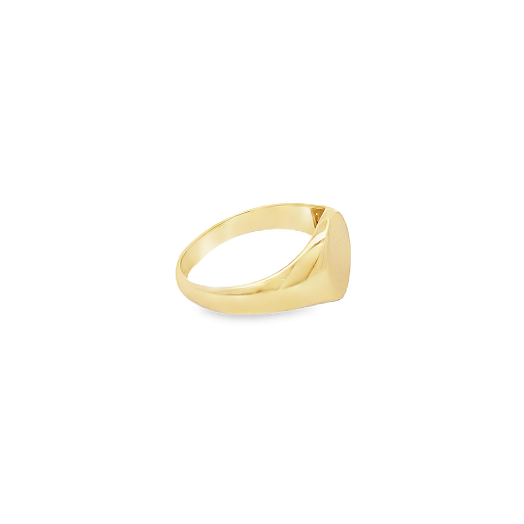 Anillo Signet Redondo en Oro Amarillo 14k