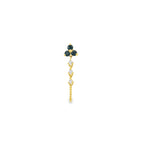Trio Piercing en Oro 14k con Diamantes y Piedras de Color